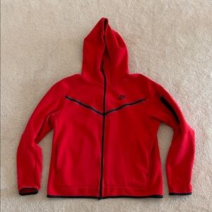 Nike Tech Fleece Hoodie Red